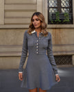 Constance Grey Knit Dress