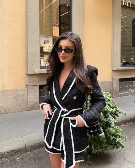 Black Tweed Blazer