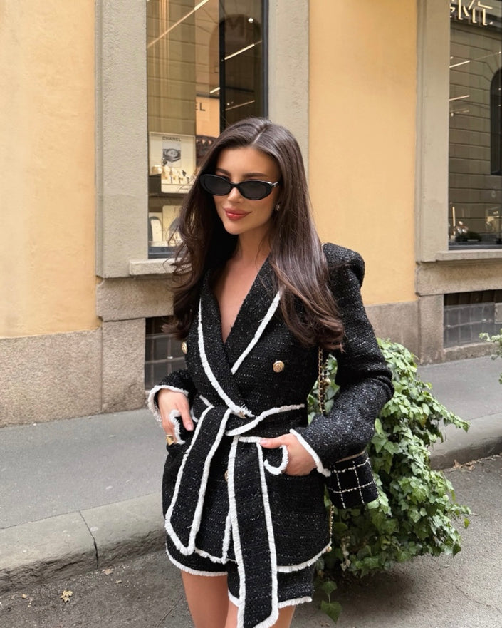 Black Tweed Blazer