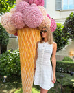 The Marilyn White Knit Mini Dress