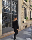 Arabella — Long Cashmere & Wool Coat with Mink Fur