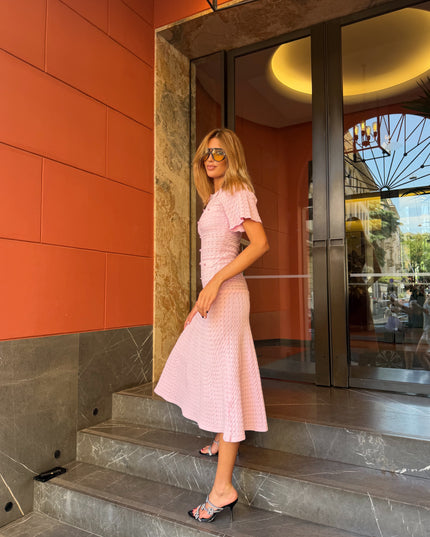 The Siena Midi Dress – Pink