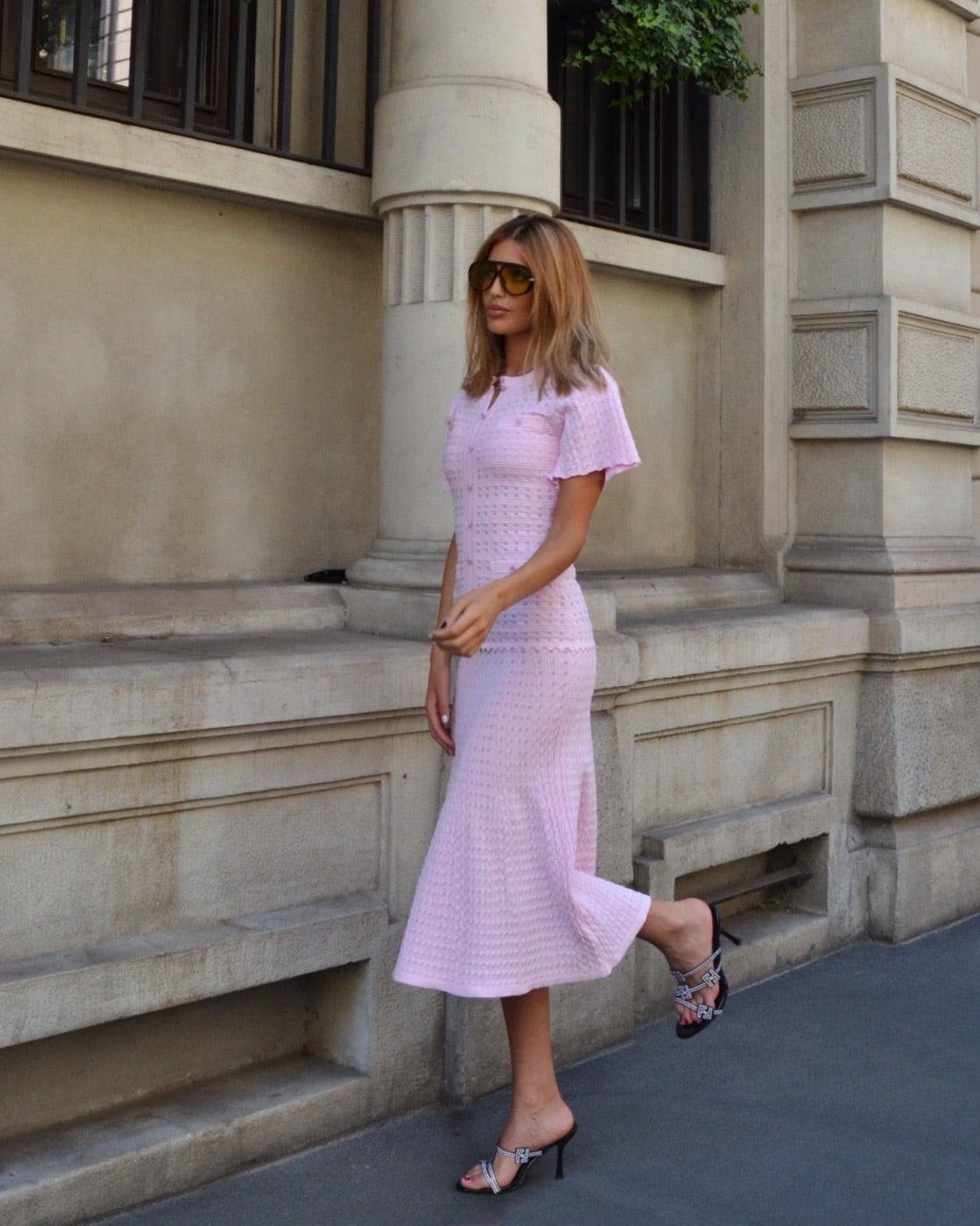 The Siena Midi Dress – Pink