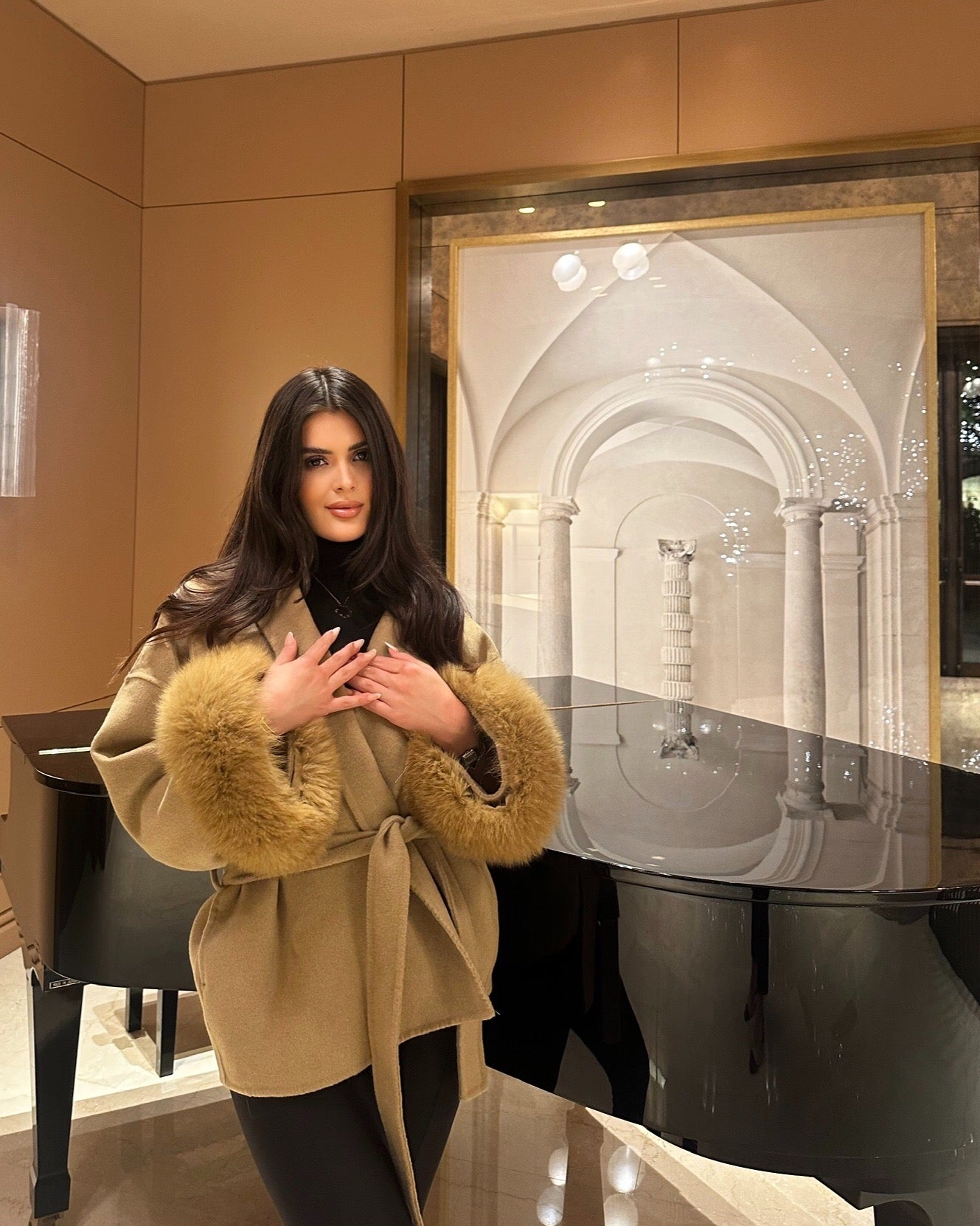 Delina - Cappotto corto in doppia lana merino